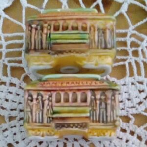 Vintage San Francisco Cable Car Salt and Pepper Shakers